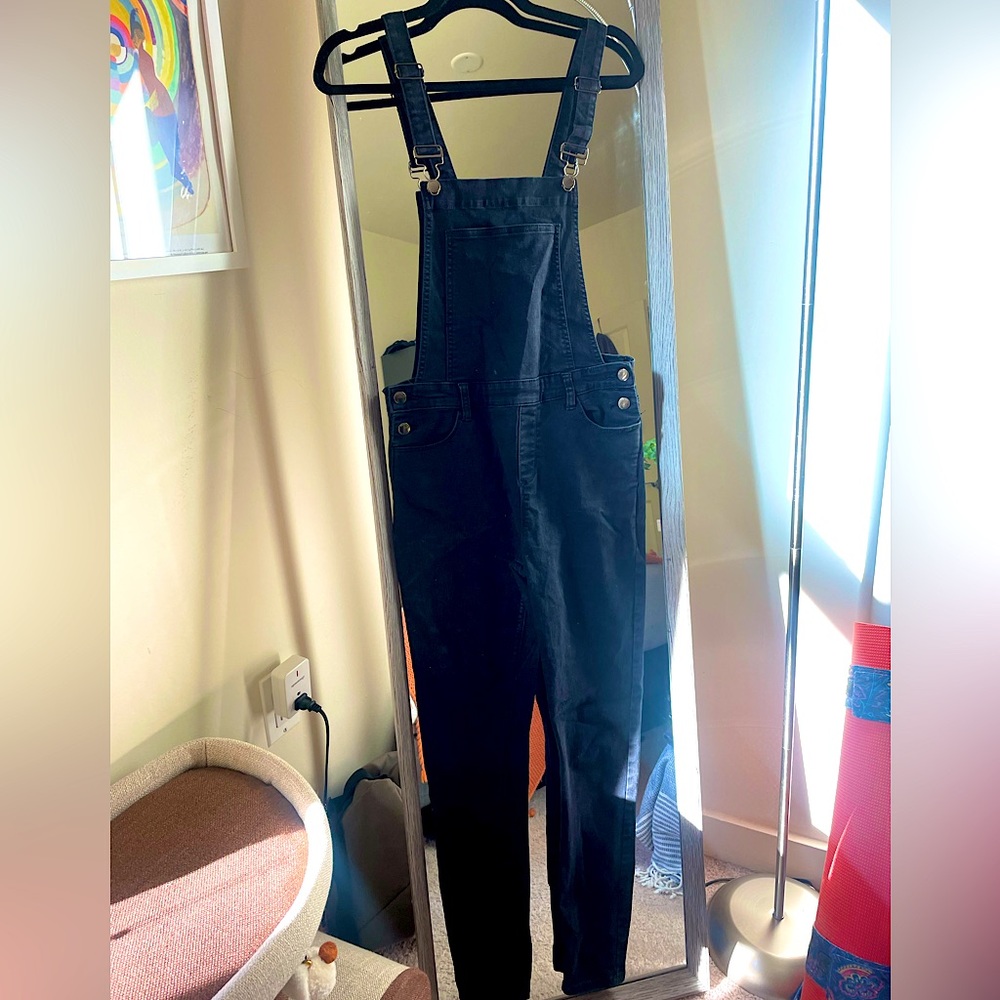 Primark - black overalls, skinny leg, size 6